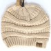  CC beanie Cable Knit Super Cute Beanie Thick Cap Hat Unisex Slouchy Ho  eb-31647563